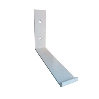 4 Mão Francesa Invertida Suporte de Prateleira 20 cm Branca