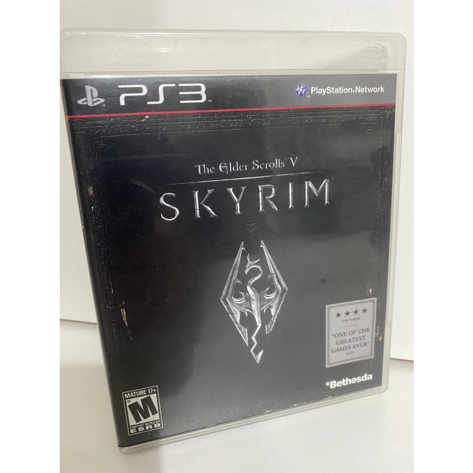 The elder scrolls V Skyrim Ps3 USADO ( física ) impecável | Shopee Brasil