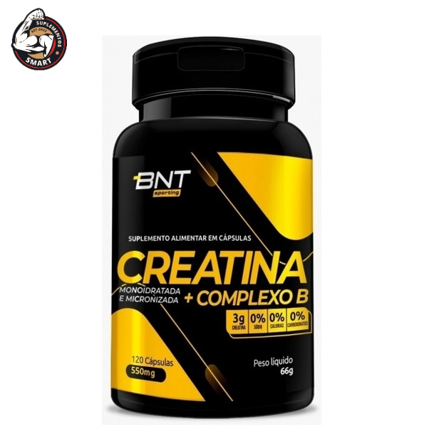 Creatina com Complexo B 550MG (120 CAPS) | Shopee Brasil