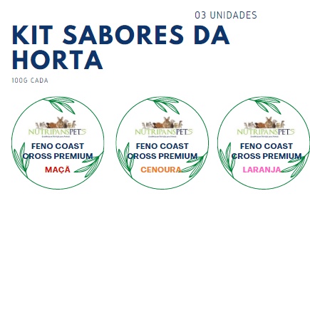 Kit Feno Coast Cross - Sabores da horta - NUTRIPANSPETS
