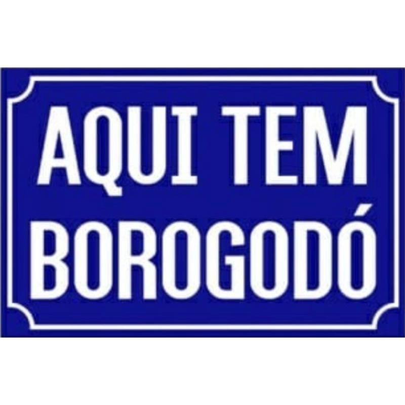 Placa Decorativa Aqui Tem Borogodó 30x20cm