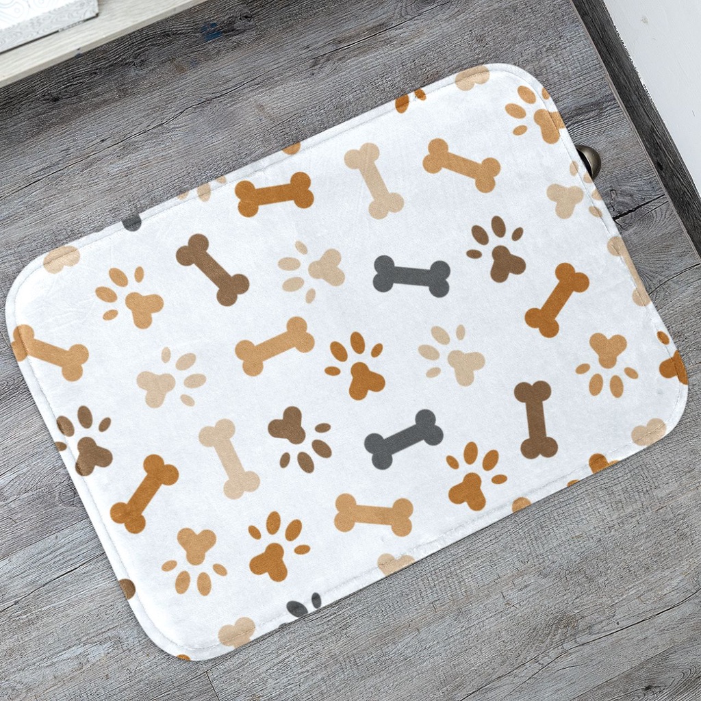 Tapete Pet Ossinho p/ Comedouro 40x60 Antiderrapante