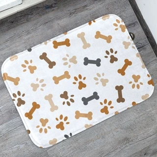 Tapete Pet Ossinho p/ Comedouro 40x60 Antiderrapante