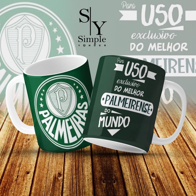 Caneca Personalizada - Uso Exclusivo Palmeiras - Porcelana 325 ml ...