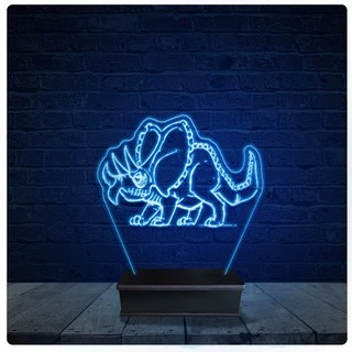 Luminária Led Acrilico Abajur - Dinossauro 12