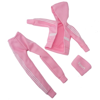 Roupa Para Barbie Cor Rosa - 3 Peças