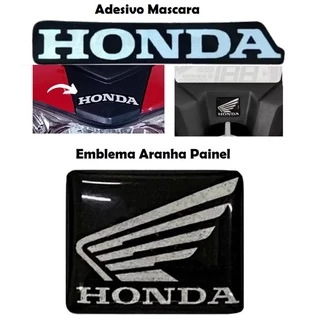Adesivo Mascara Frontal Honda CG 160 + Emblema Quadrado Aranha CG 150 160 Fan Titan Start