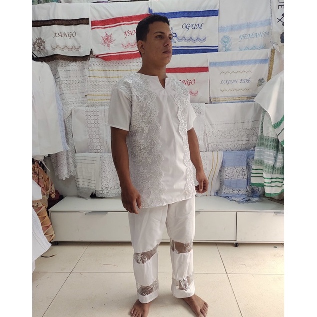 Conjunto masculino / Candomble e Umbanda