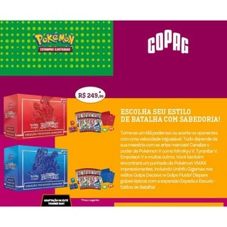 Elite trainer box - Estilos de Batalha - Copag - Pokémon