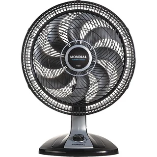 Ventilador de Mesa 40cm Mondial Turbo VTX-40-8P 140W com 3 Velocidades e 8 Pás Preto e Cinza 127V