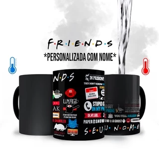 Caneca Mágica Friends Série com Nome Personalizado