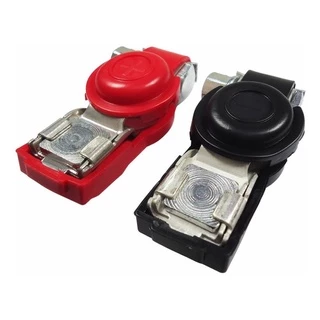 Terminal Bateria Automotiva Ponteira C/ Isolador - Kit 2 Pcs