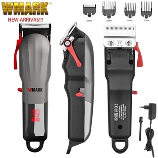 WMARK NG-115 Máquina Profissional De Corte De Cabelo Para Barbeiro Sem Fio Com Visor Led