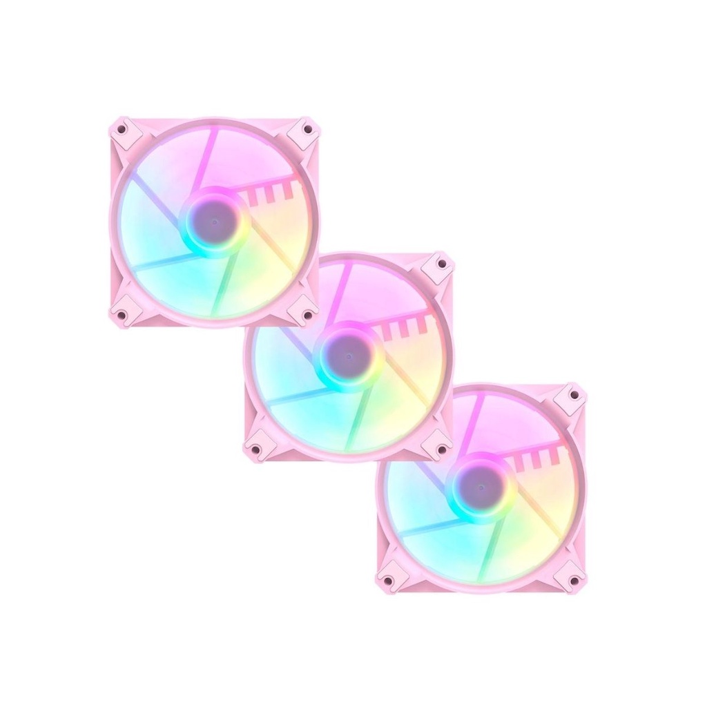 Cooler Para Gabinete Pc Motospeed 3 Em 1 A-rgb Rosa Baixo Ruido ...