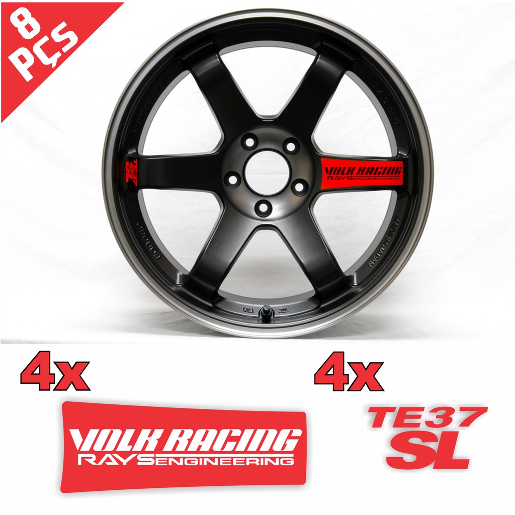 Kit Adesivos De Roda Volk Rays Te37sl