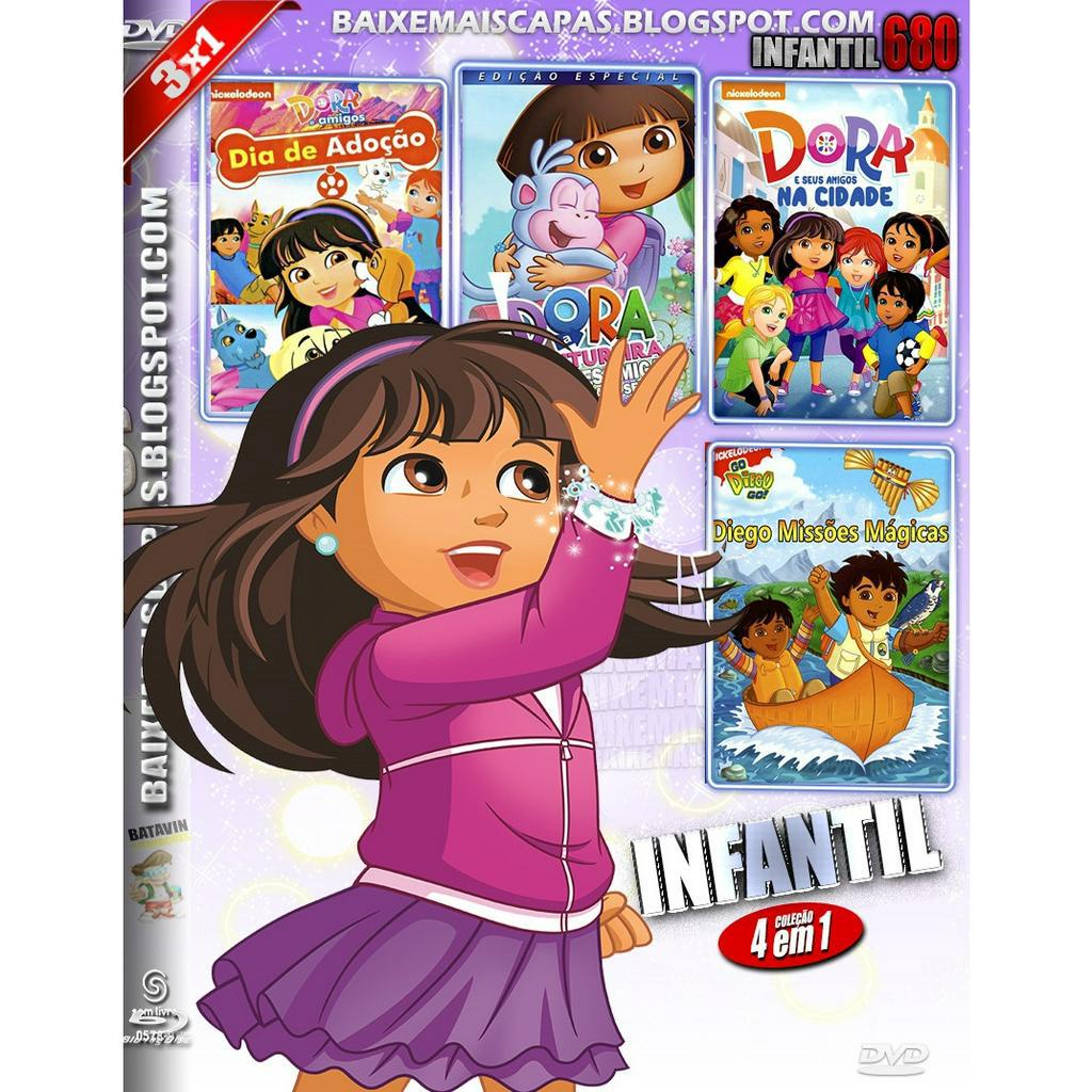 Filme Coleção Desenho Infantil Dora Aventura 4 Em 1 | Shopee Brasil