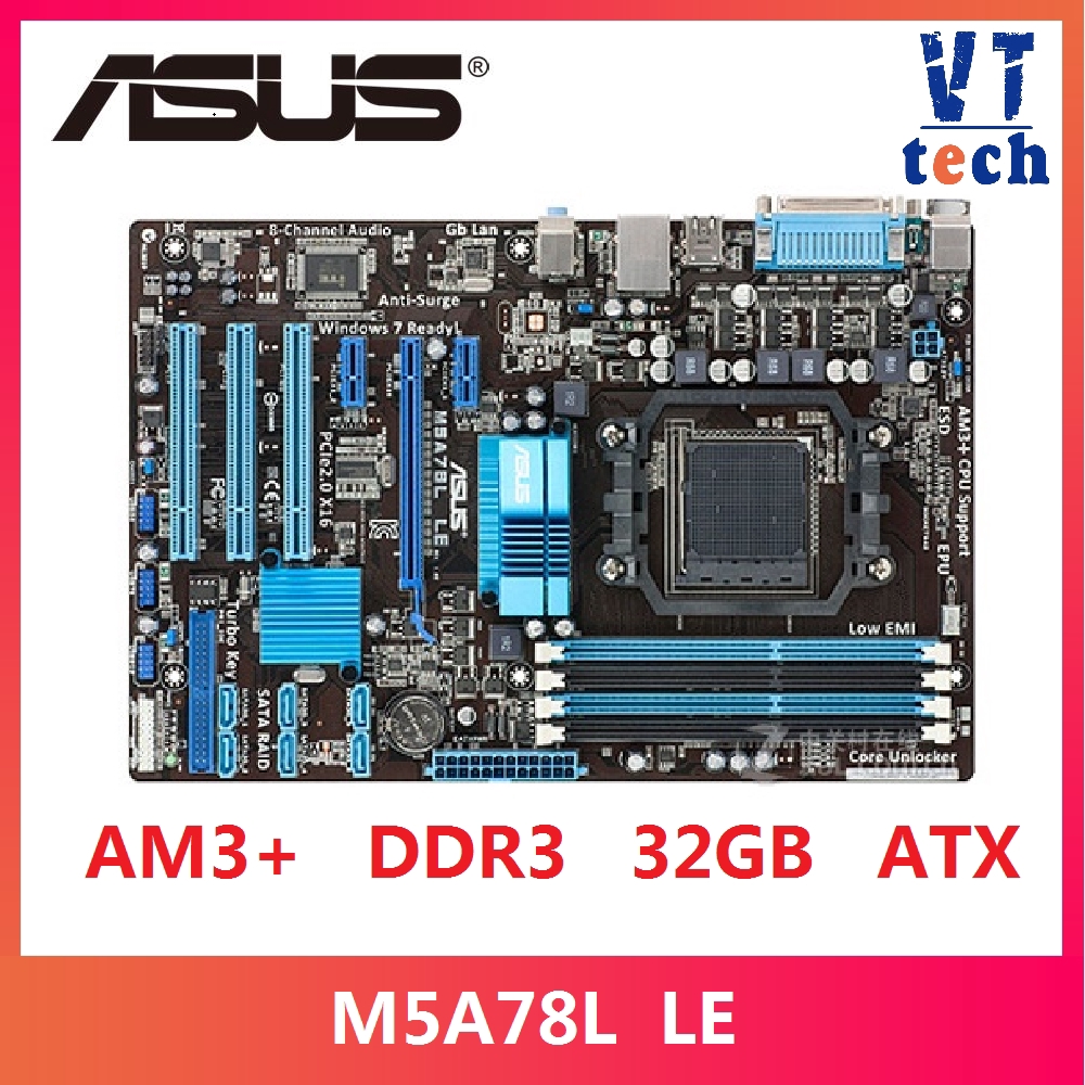 Asus M5A78L LE Desktop Motherboard 760G Socket AM3 AM3+ DDR3 32G For ...