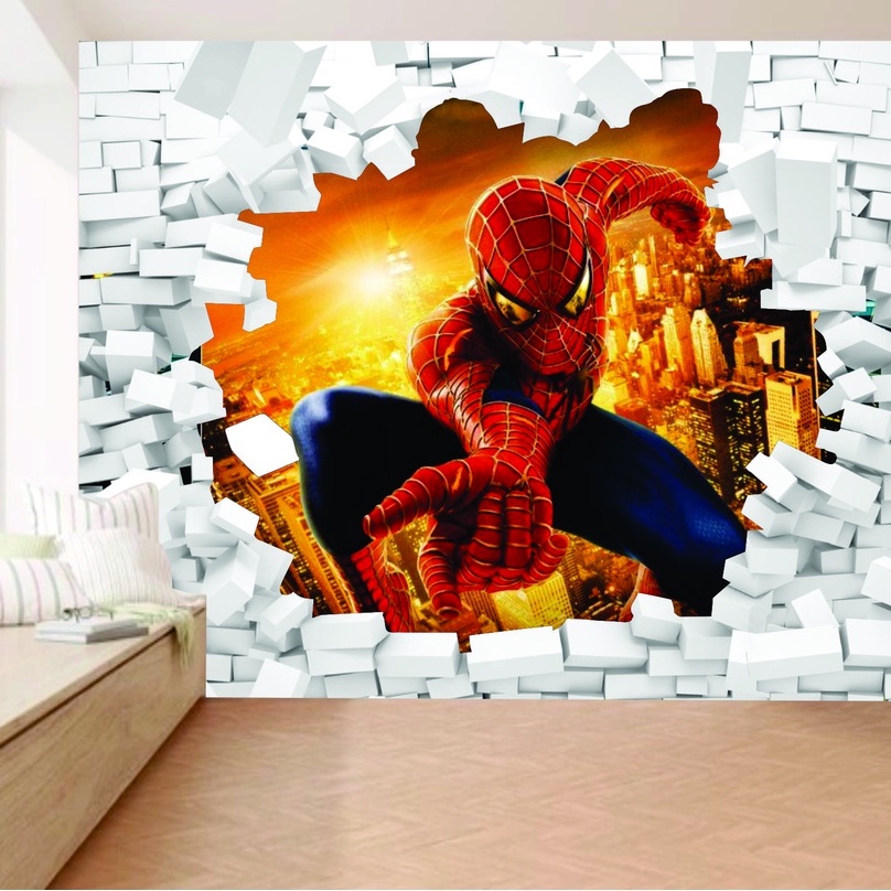 Papel de parede vinil adesivo auto colante , Super Heróis PH-1008 HULK E  ARANHA - GR Decore - Papel de parede, tapetes, persianas e cortinas.