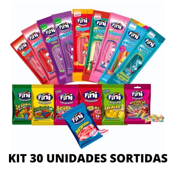 Kit Com 30 Pacotes De Bala Fini Sabores Variados Shopee Brasil 7823