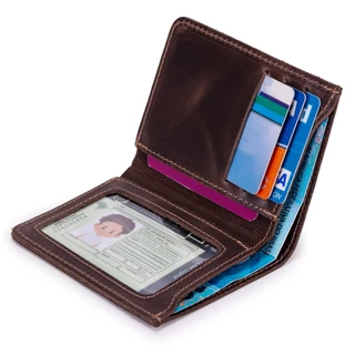 Promoção Carteira Masculina Vertical Porta Cartão, Cnh,dinheiro Slim Com Visor