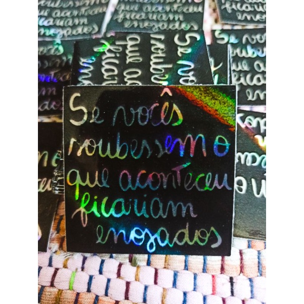 adesivo holográfico 