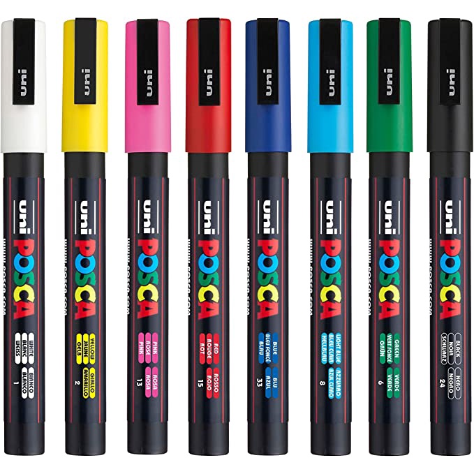 Caneta Posca 3M - Varias cores