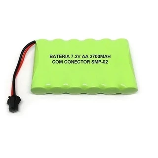Bateria 7.2v Para Carrinho 2700mah Ni-mh Conector Smp02 Rcs