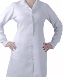 Jaleco Feminino Acinturado Oxford Atacado