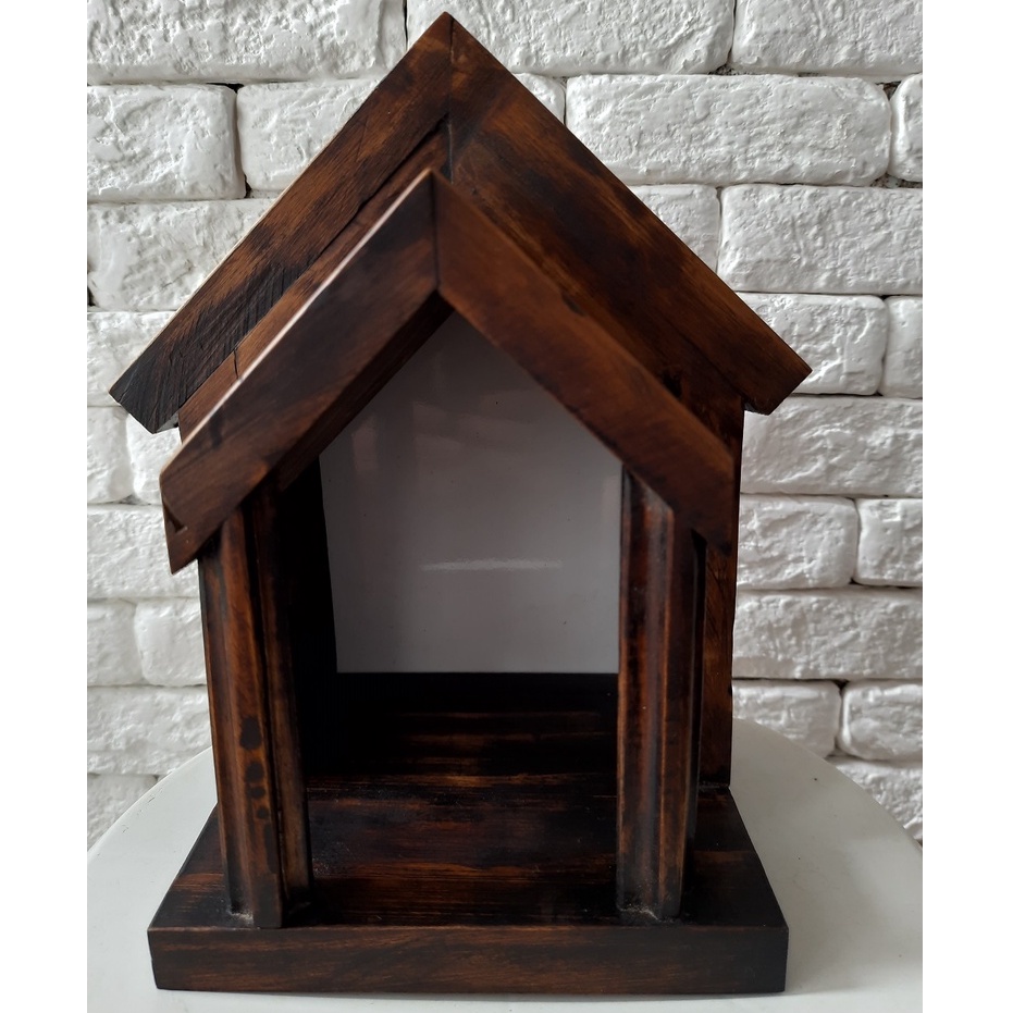 Capelinha Rustica de Pinus (feito a mão) | Shopee Brasil