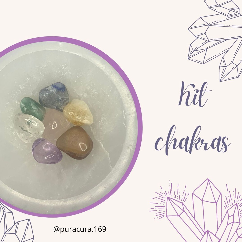 Kit 7 Pedras Naturais Cristais Dos Chakras Shopee Brasil 