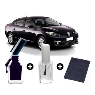 Tinta Tira Risco Automotiva Renault Fluence Ametista Preto