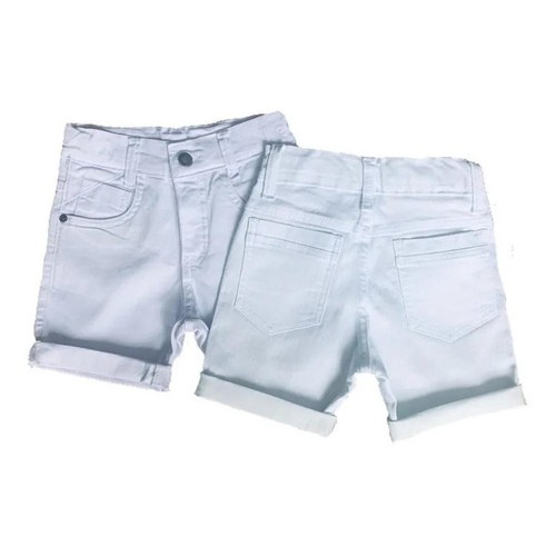 Shorts jeans best sale branco infantil