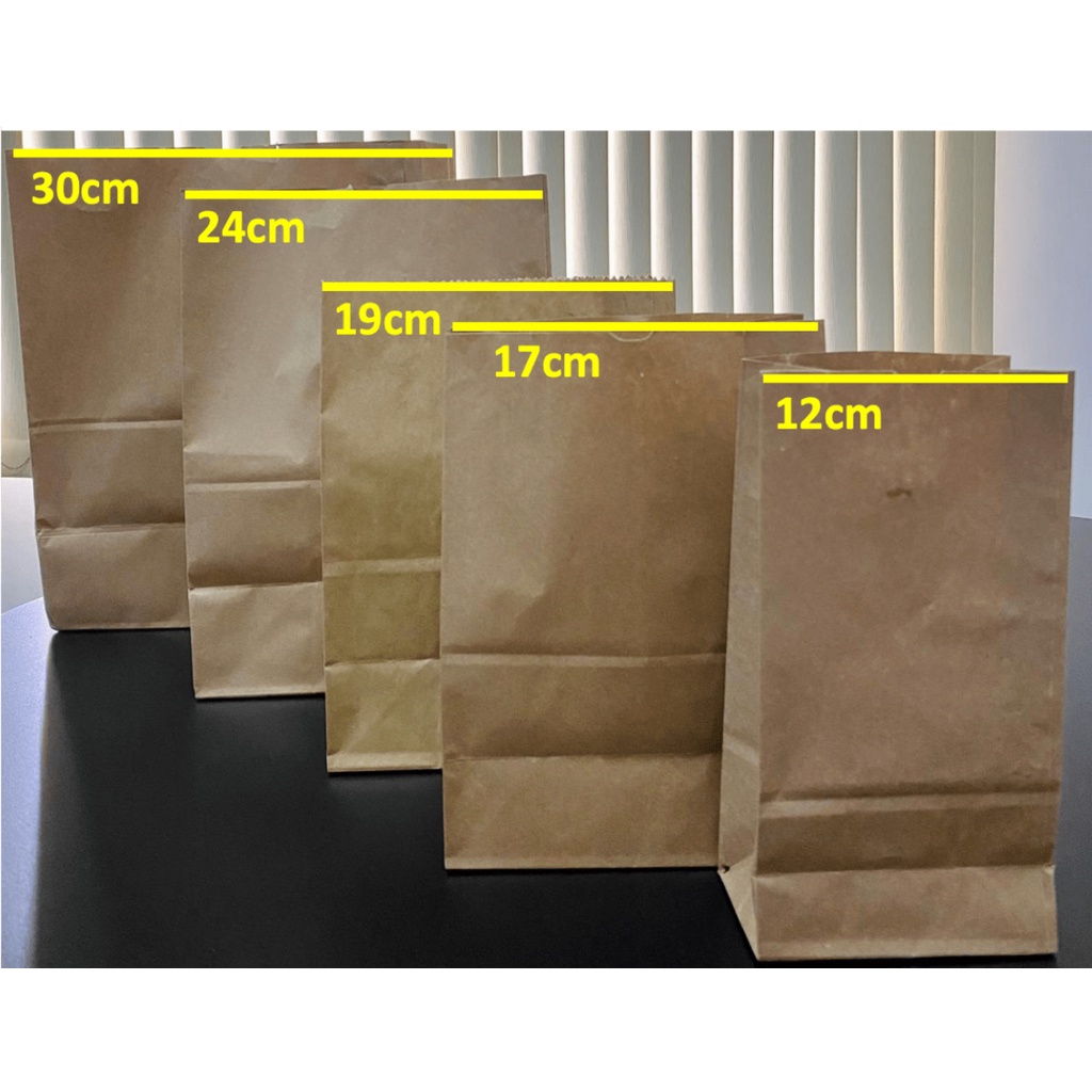 Sacos Kraft c/ 50 Unidades para Delivery
