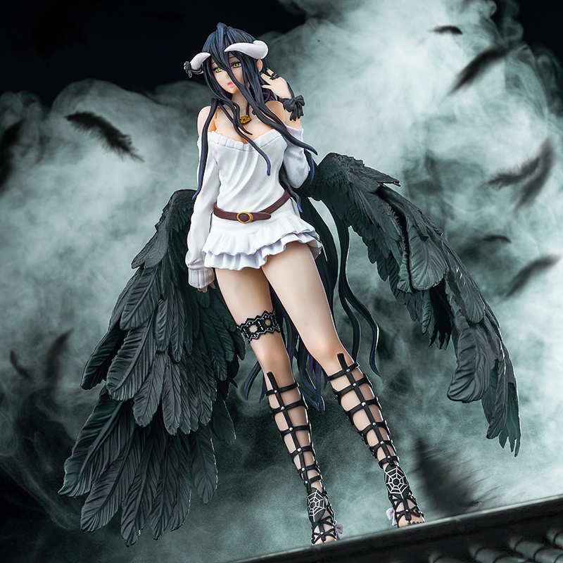 28cm japão anime personagens ssf design coco overlord albedo figura  bidimensional bonito menina garagem kit brinquedos