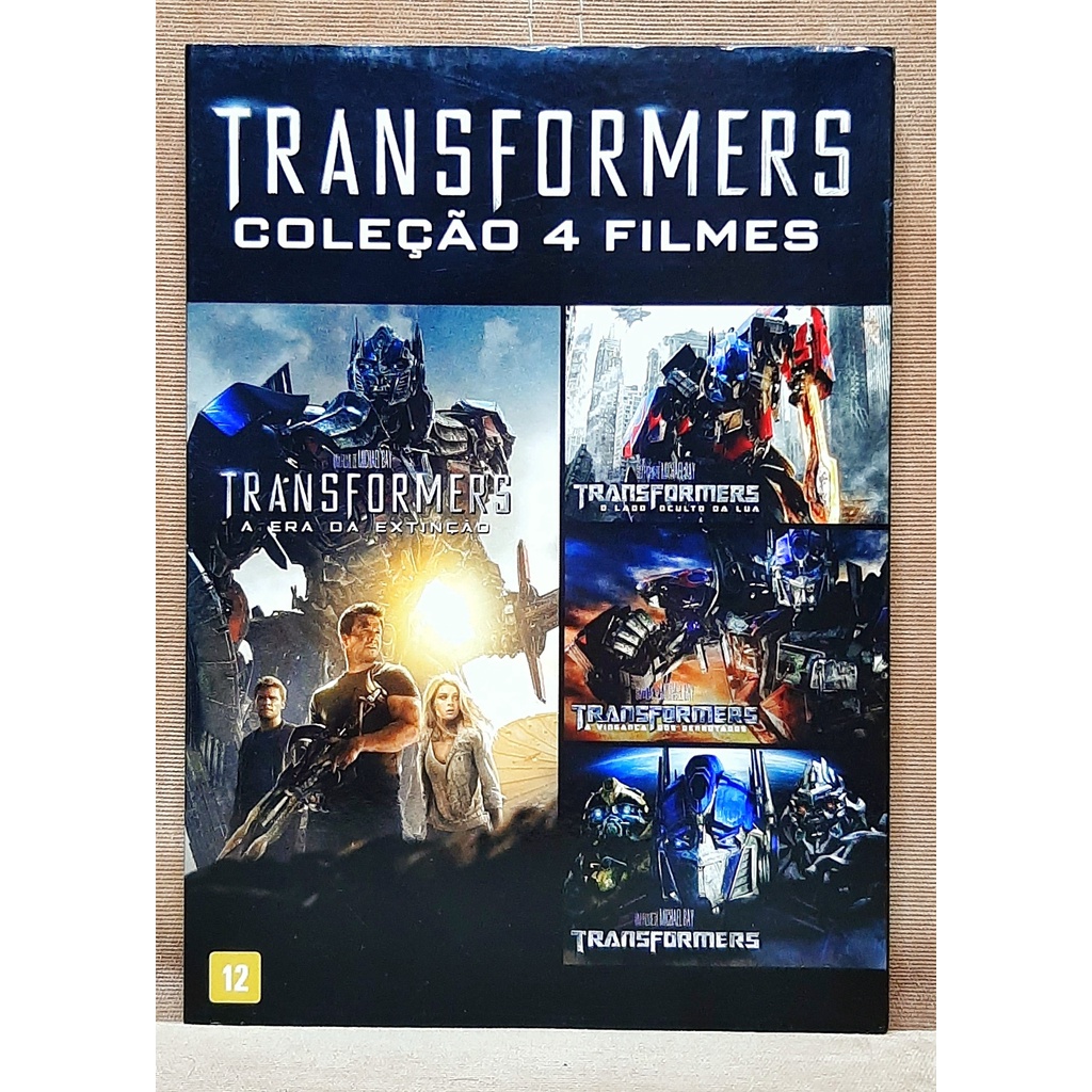 TRANSFORMERS - COLEÇÃO 4 FILMES - BOX DVD - ORGINAL | Shopee Brasil