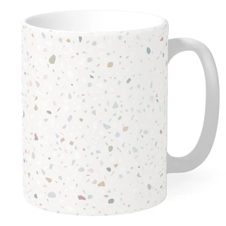 Caneca com inicial e nome fundo granilite Porcelana caneca personalizada, presente criativo