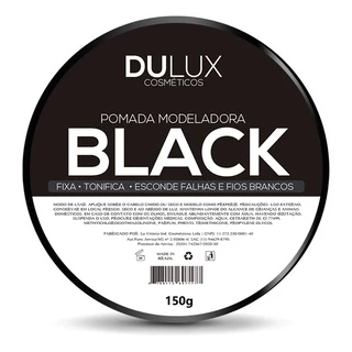 Pomada Modeladora Preta Pigmentada Fixação 150g Dulux