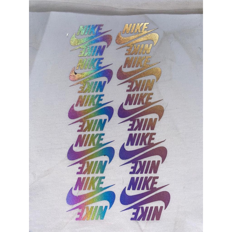 Termocolante camaleão baixo relevo 100 unidades Nike | Shopee Brasil