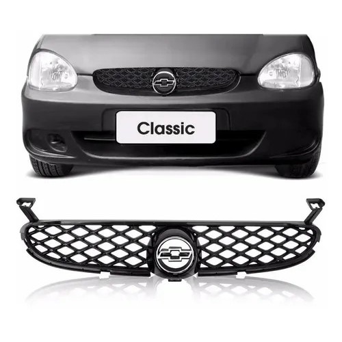 Grade Radiador Chevrolet Corsa Classic Life 2000 2001 2002 2003 Frisada  Preto