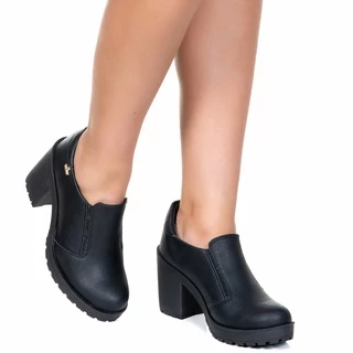 Anklle Boot Salto Bota Tratorada Sapato Social Feminino Envio Imediato