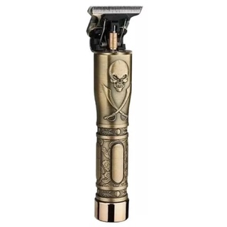 SH-2588 Maquina Shinon Gravura Acabamento Cabelo Clipper Caveira Profissional