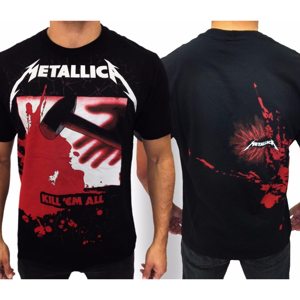 Camiseta Metallica Kill 'Em All Preta Oficial - Viva a Vida com