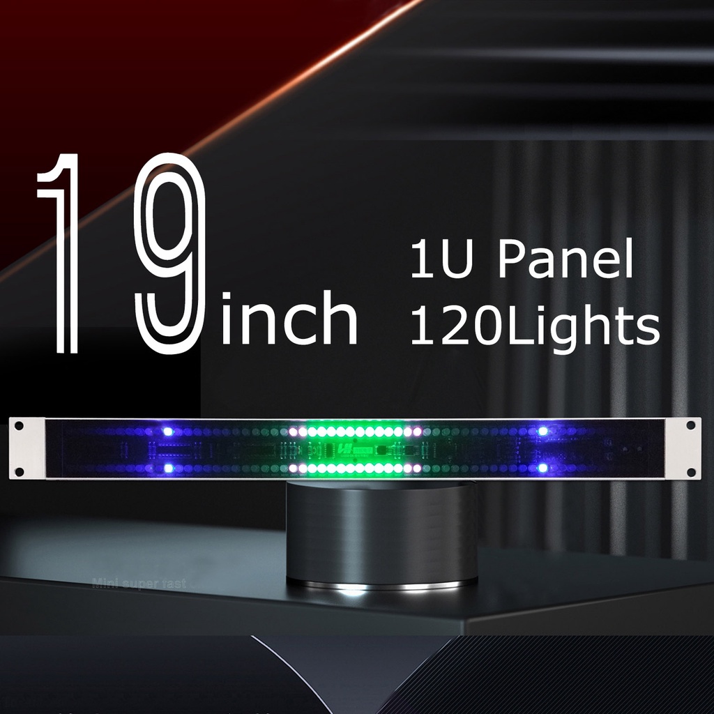 Indicador De Nível De 120 LED Controle De Som Estéreo Fio USB De Áudio Espectro De Música Eletrônico VU Meter De Ritmo Volume 1U