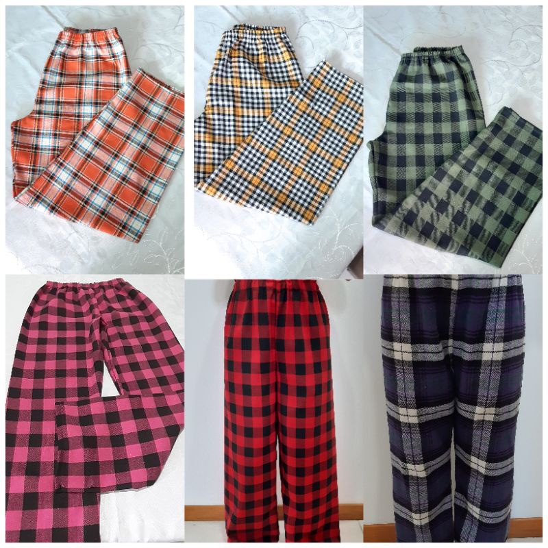 Calça de Flanela Xadrez Pijama(Adulto)NOVAS CORES