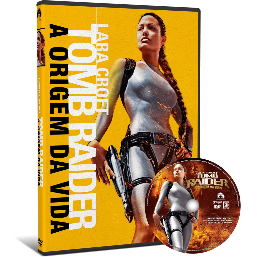 Dvds Lara Croft, Tomb Raider + a Origem da Vida - Originais