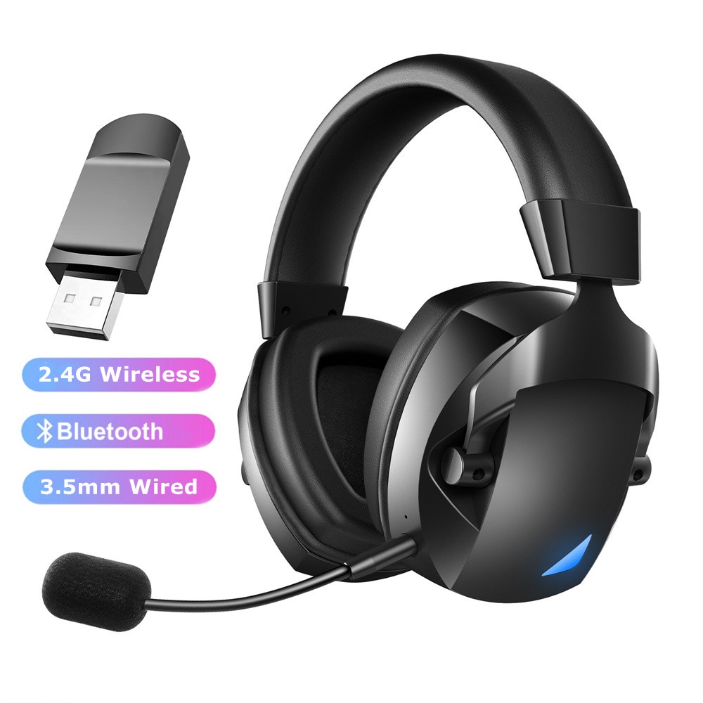 WB Fone de ouvido Bluetooth 5.1 In-ear sem fio Gamer Sentinel TWS Preto com  luzes