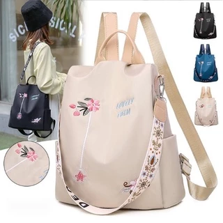Mochila Multifuncional Feminina Tamanho Grande Antifurto À Prova D