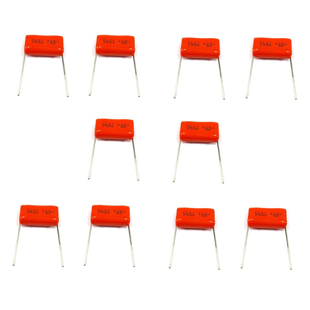 kit 10 Capacitor Para Tweeter 2,2 X 250V Super Tweeter Shopee Brasil