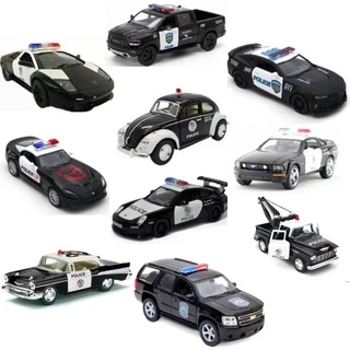 Miniatura Carrinho de Ferro policia diversos modelos carrinho de metal abre as portas 1linha