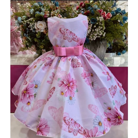 Modelo de hot sale vestido social infantil